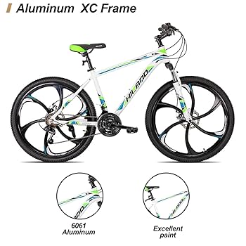 Amazon | Hiland マウンテンバイク、21速ドライブトレイン、6